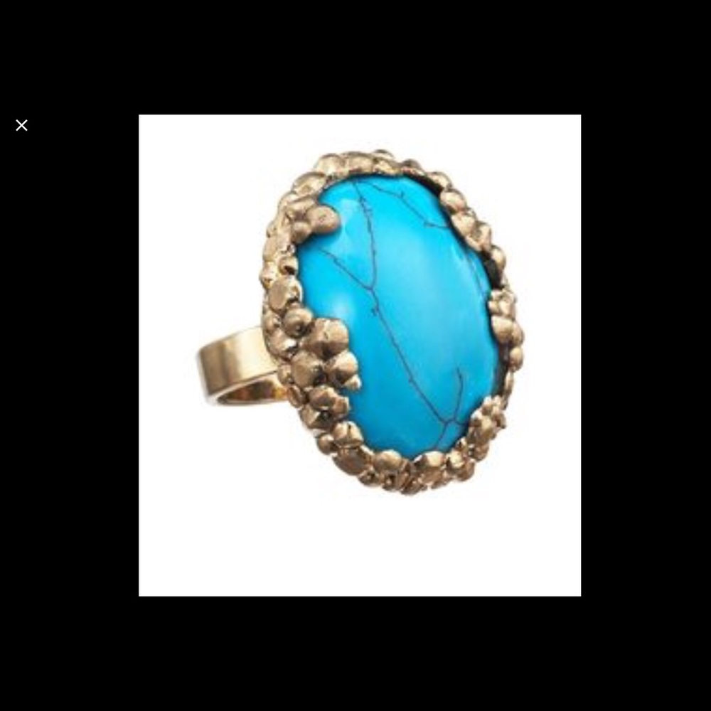 L’agence Cosmic Oval Turquoise Ring size 7